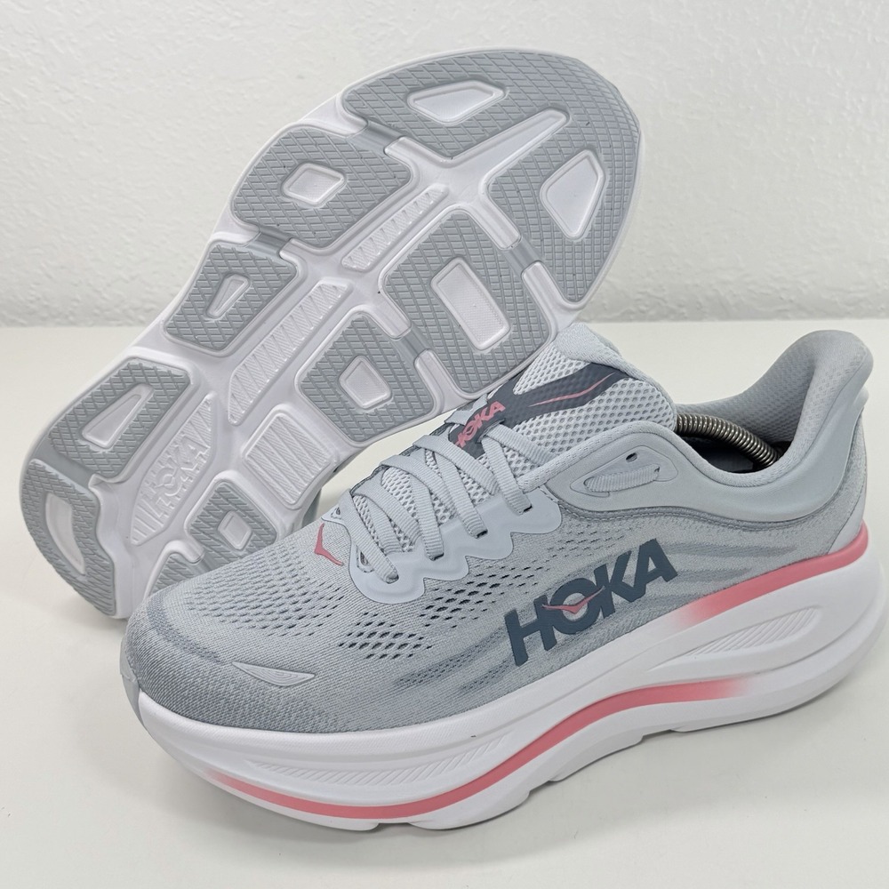Hoka One One Bondi 9 Wide Womens Size US 11 D Mineral Blue Running Sneakers NWOB